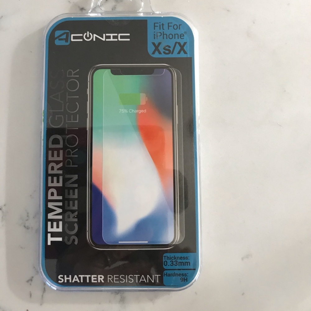 I phone 3/$21 Aconic XS/X screen protector